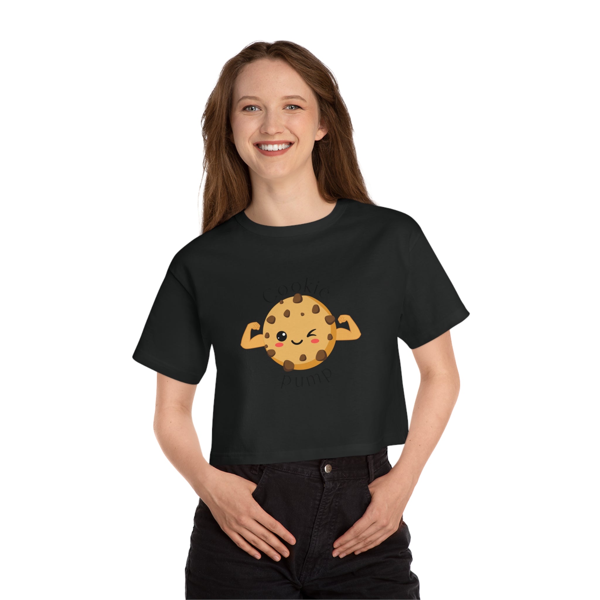 Champion Women s Heritage Cropped T Shirt Cookie Pump