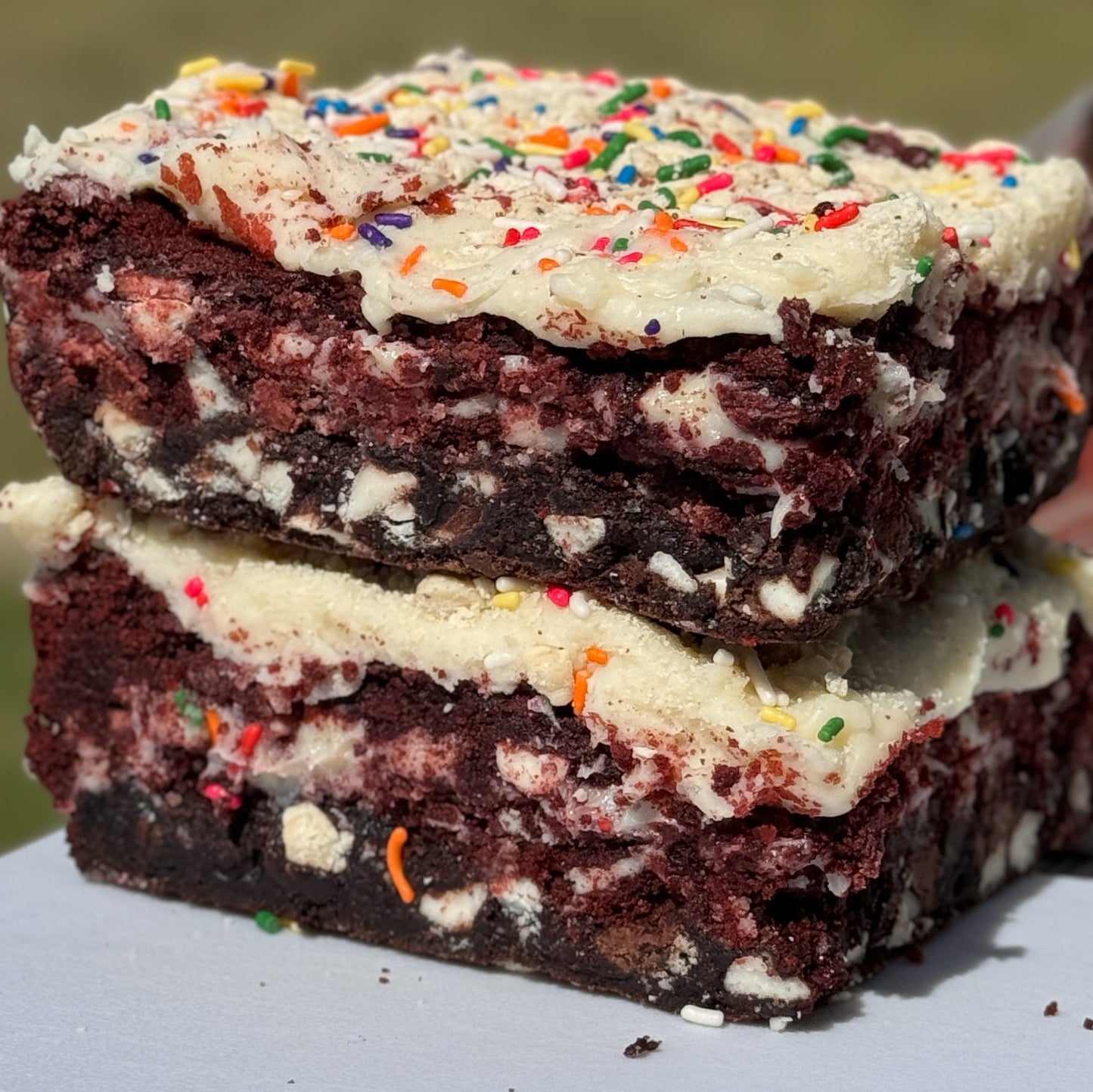 Red Velvet Brookie Bar - Mega-licious Cookie Co.